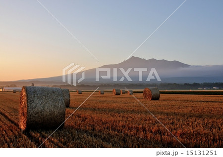 斜里岳山麓の朝 15131251