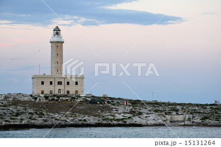 Twilight over the lighthouse in Vieste Twilight over the lighthouse in Vieste 15131264