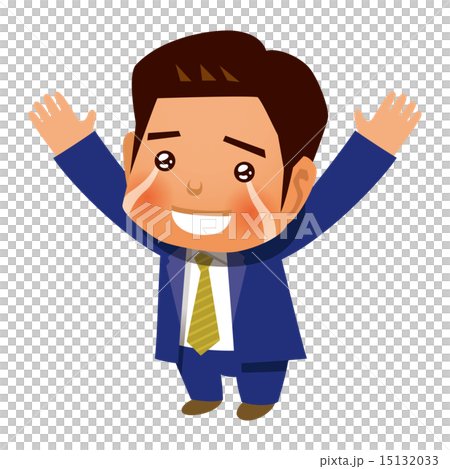 A businessman to cry and be a banzai 15132033