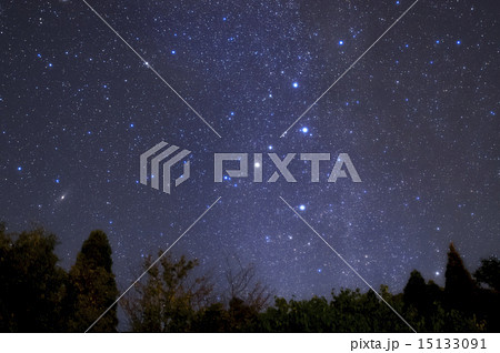 星空のカシオペア座と天の川 星空のカシオペア座と天の川 15133091