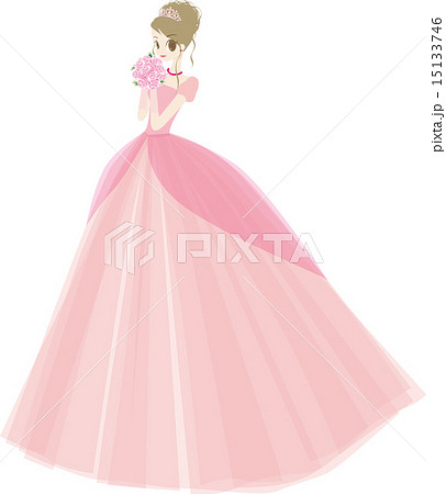 カラードレス ピンクのイラスト素材 15133746 Pixta