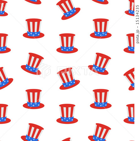 Seamless with Uncle Sam's Top Hat 15134235