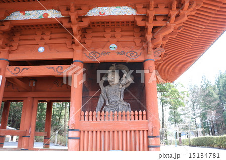 高野山の大門　金剛力士像　高野山開創1200年 15134781