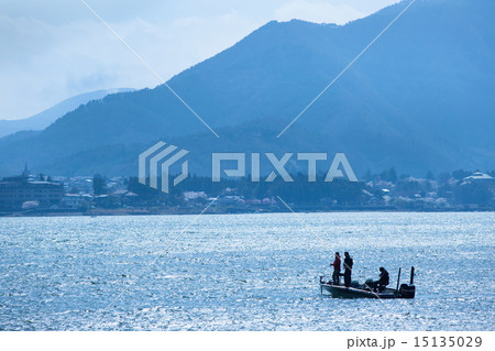 河口湖のバスフィッシング 15135029