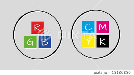 rgb and cmyk icons rgb and cmyk icons 15136850