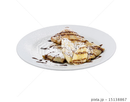 Fried pancakes with banana 15138867