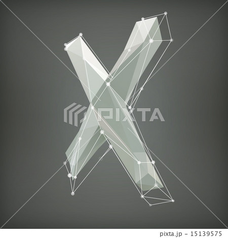 Low poly alphabet. Vector illustration. letter Low poly alphabet. Vector illustration. letter 15139575