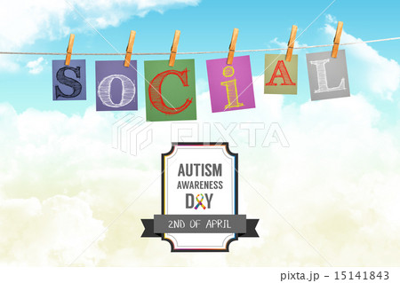 Composite image of autism awareness day 15141843
