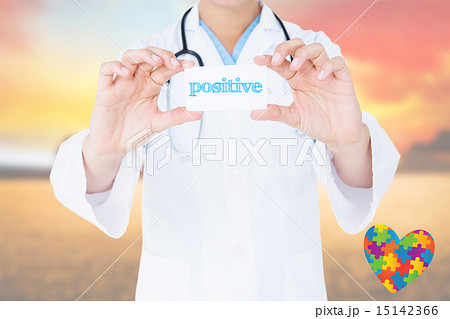 Positive against countryside scene 15142366