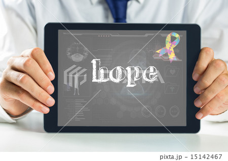 Hope against medical biology interface in black 15142467