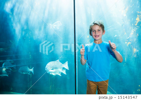 Happy young boys rising his finger Happy young boys rising his finger 15143547