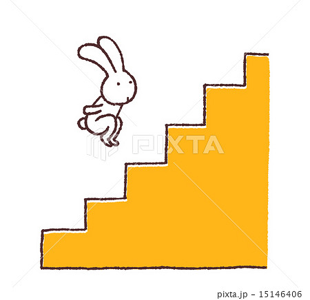 ウサギ跳びのイラスト素材