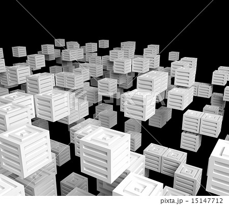 立方体の背景素材のイラスト素材
