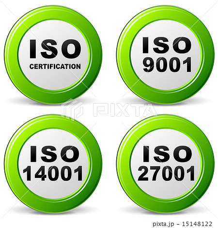 Vector iso certification icon 15148122