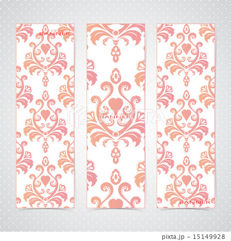 Collection vertical banners in the style of Baroque . Modern Vector Illustration Collection vertical banners in the style of Baroque . Modern Vector Illustration 15149928