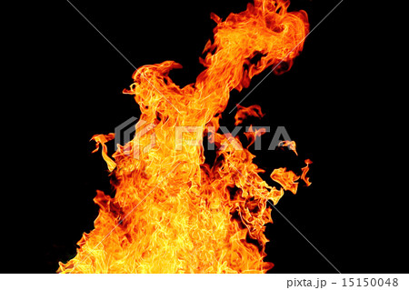 Red flame on the black background Red flame on the black background 15150048