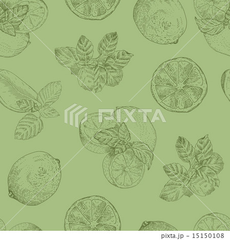 Lime and mint seamless pattern 15150108
