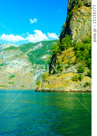 Tourism and travel. Mountains and fjord in Norway. Tourism and travel. Mountains and fjord in Norway. 15150777