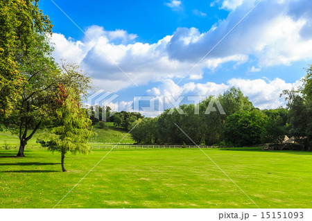 Countryside view of green field. Nature landscape Countryside view of green field. Nature landscape 15151093