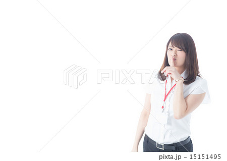 白バックOLポートレート(半袖ID) 白バックOLポートレート(半袖ID) 15151495