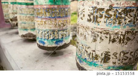 Buddhist prayer wheels Buddhist prayer wheels 15153558