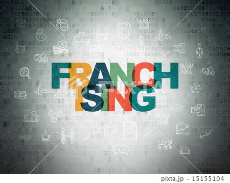 Finance concept: Franchising on Digital Paper background Finance concept: Franchising on Digital Paper background 15155104