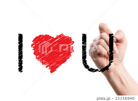 Sketch I love you short cut text 15156940