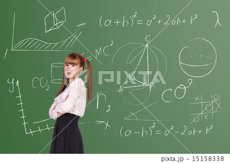 Scoolgirl in the classroom 15158338