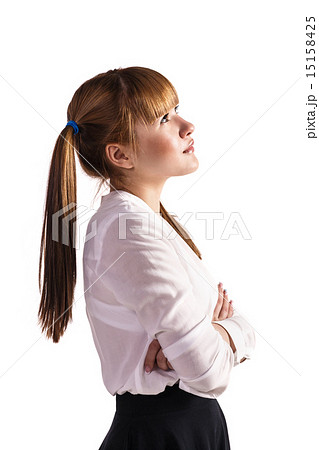 Teenage schoolgirl in formal clothes 15158425
