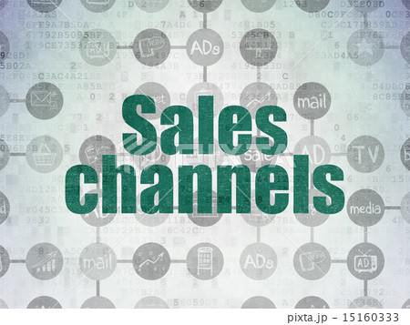 Marketing concept: Sales Channels on Digital Paper background 15160333