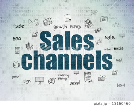 Marketing concept: Sales Channels on Digital Paper background 15160460