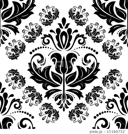 Damask Seamless Pattern. Orient Background Damask Seamless Pattern. Orient Background 15160752
