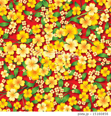 abstract seamless spring floral ornament 15160856