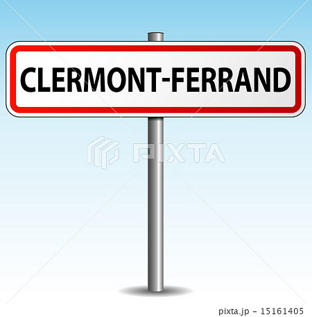 Vector clermont-ferrand signpost 15161405