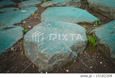 Huge stone as a component of pavers Huge stone as a component of pavers 15162208