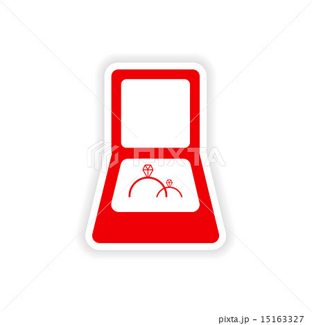 icon sticker realistic design on paper rings icon sticker realistic design on paper rings 15163327