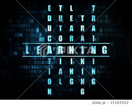 Education concept: word Learning in solving Crossword Puzzle 15165032