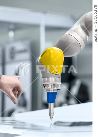 Robotic arm closeup photo Robotic arm closeup photo 15165279