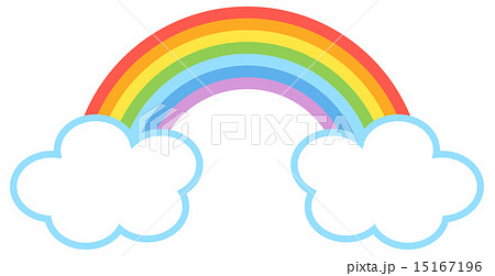 シンプル可愛い虹のイラスト素材 15167196 Pixta