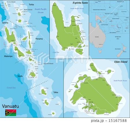 Vanuatu map Vanuatu map 15167588