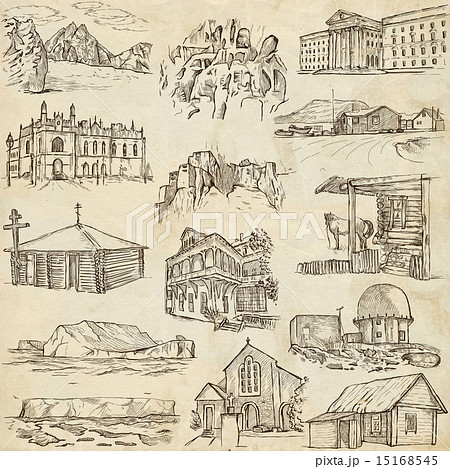 Architecture, Famous places - illustrations 15168545
