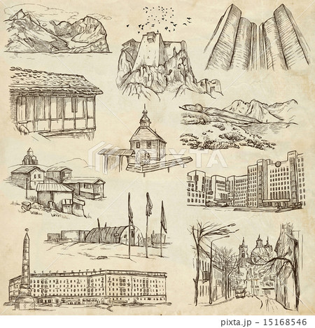 Architecture, Famous places - illustrations 15168546
