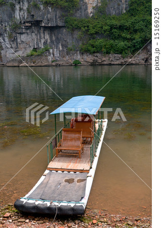 Bamboo raft in Li River 15169250