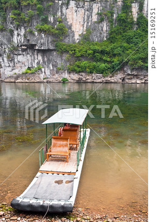 Bamboo raft in Li River Bamboo raft in Li River 15169251