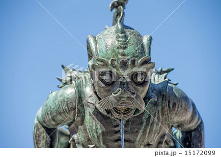 Gollum shape fountain statue in Florence 15172099