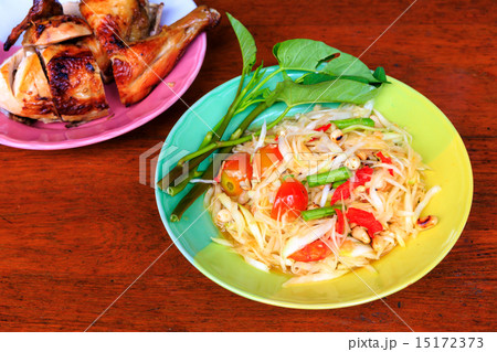 Green papaya salad Green papaya salad 15172373
