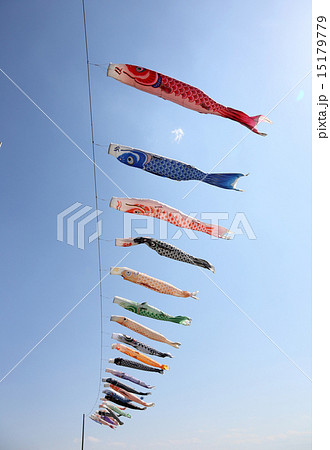 こいのぼりと青空 こいのぼりと青空 15179779