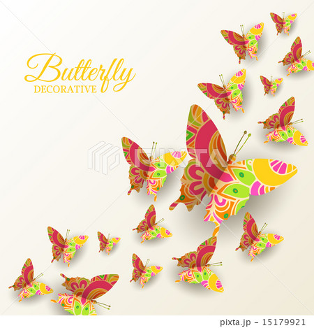 beautiful colorful butterfly background concept 15179921