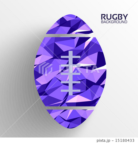Polygonal football vector background concept 15180433
