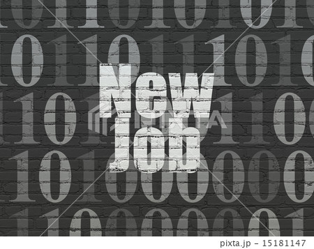 Finance concept: New Job on wall background Finance concept: New Job on wall background 15181147